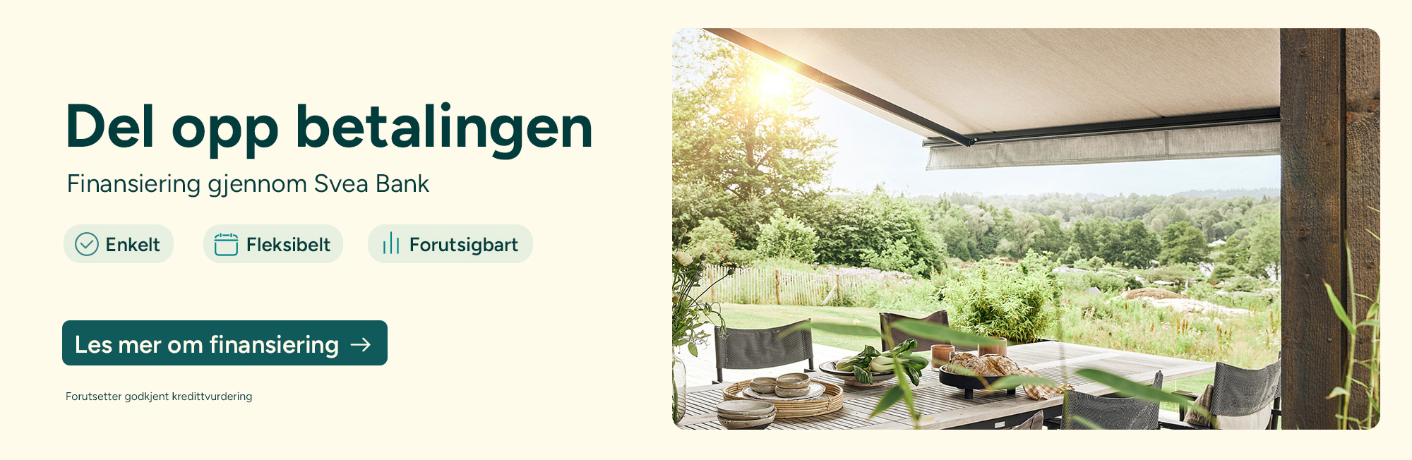 Betalingsløsning Salgsbanner Svea Mobil