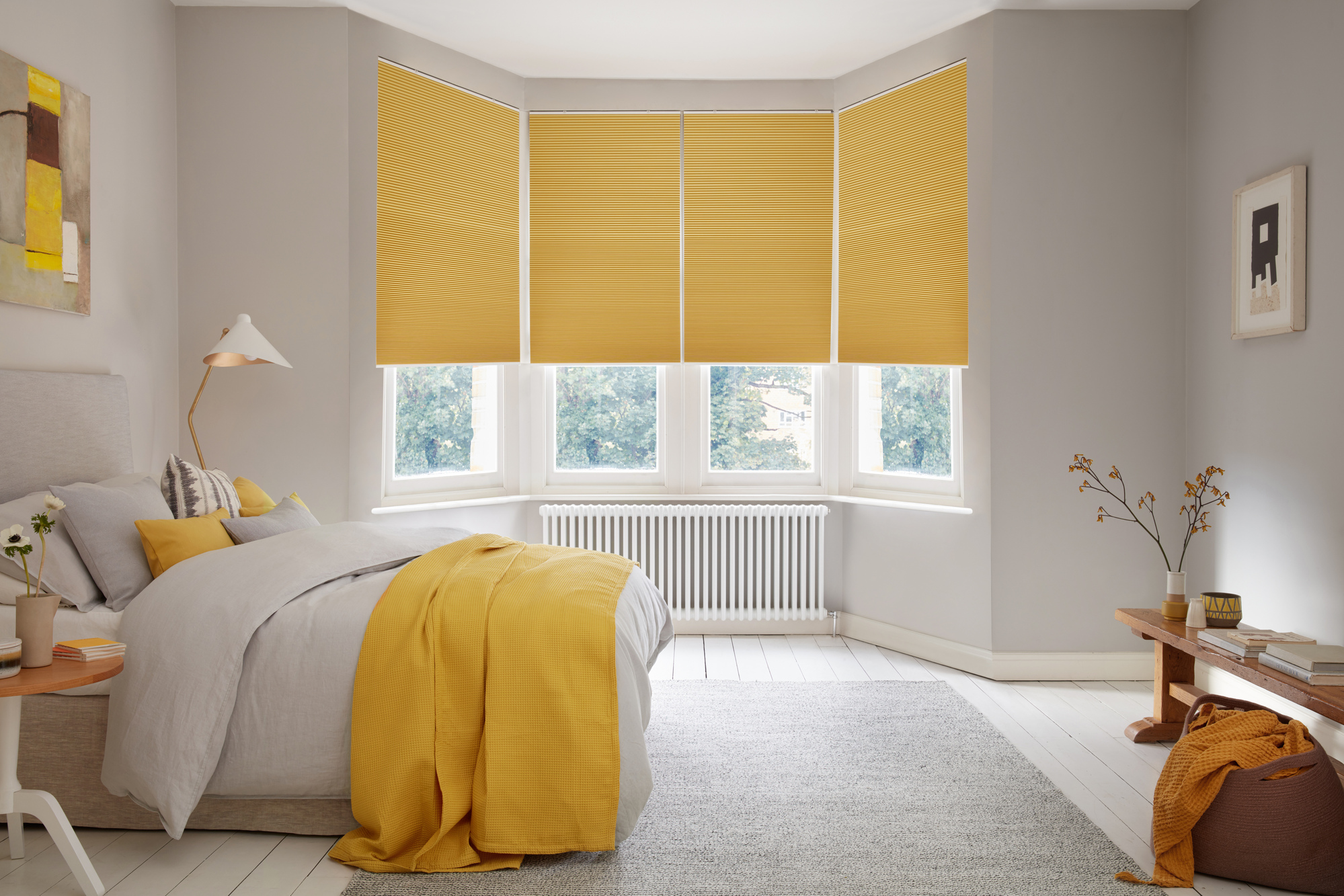 HIL 2023 CFWD PLEATEDBLINDS FREEHANG THERMASHADE BLACKOUT YELLOW BEDROOM 1