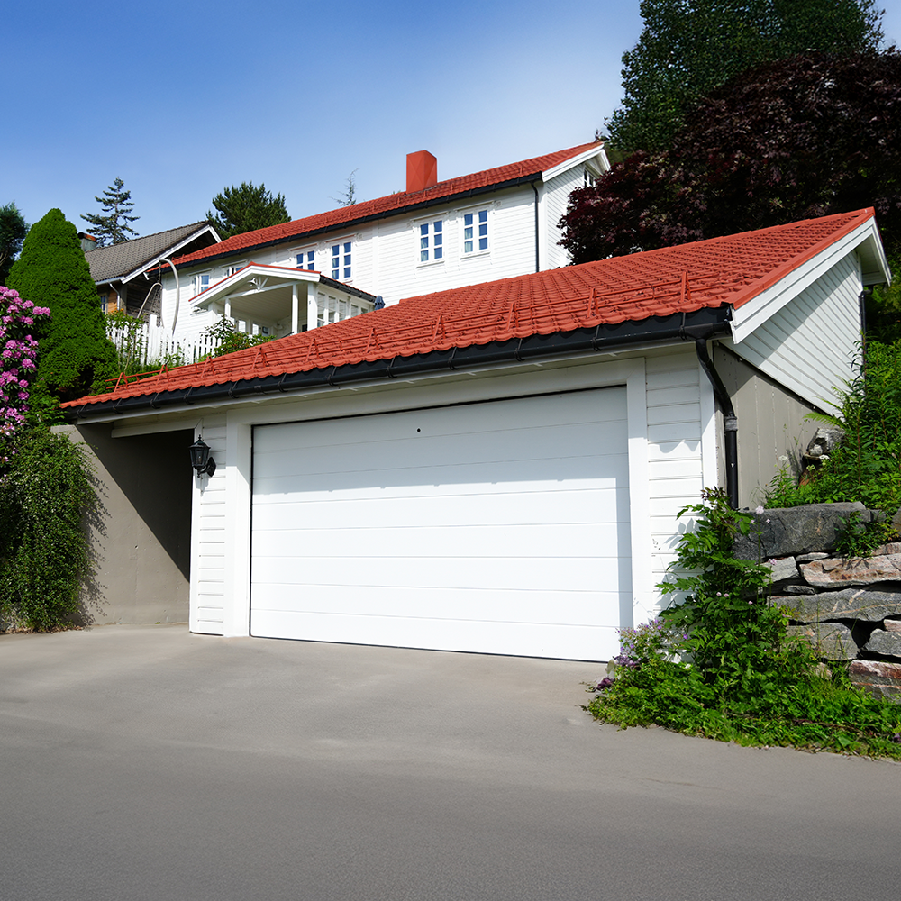 Garasjeport Hvit